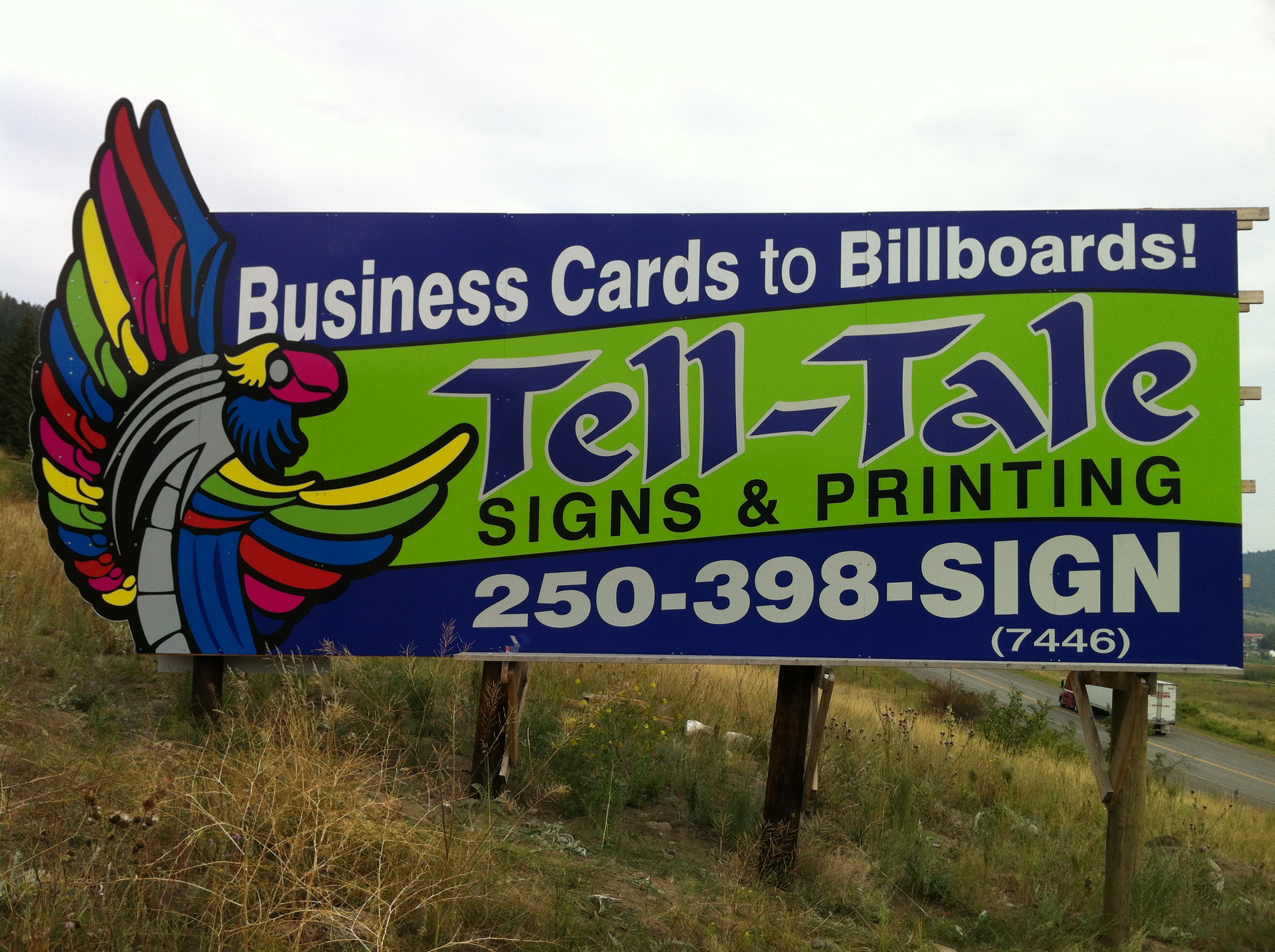 Tell-Tale Signs & Printing: billboard design and concept