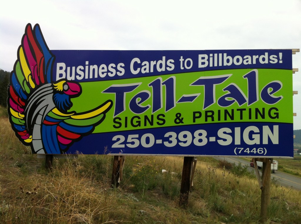 Tell-Tale Signs & Printing: billboard design and concept