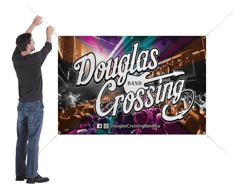 Douglas Crossing Band: 6x3' banner and logo design