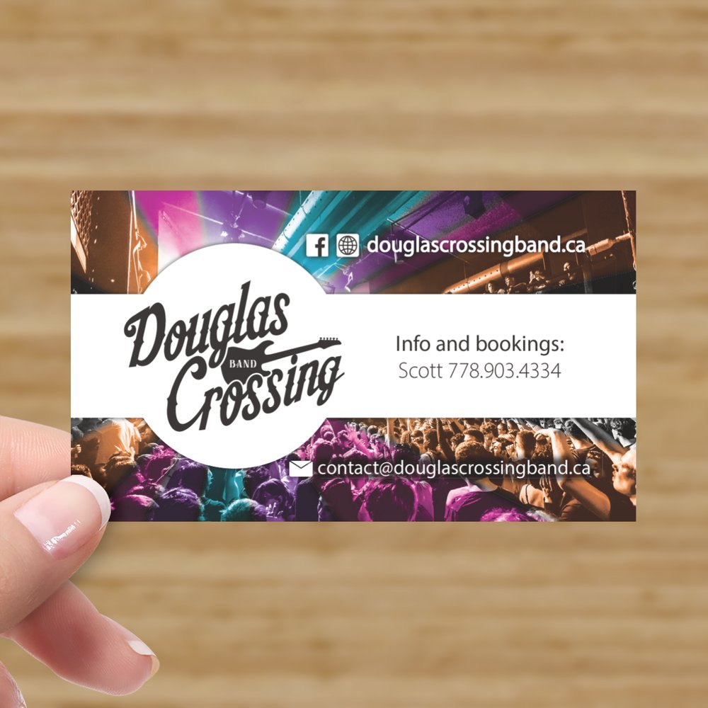 Douglas Crossing Band: Business Card and logo design